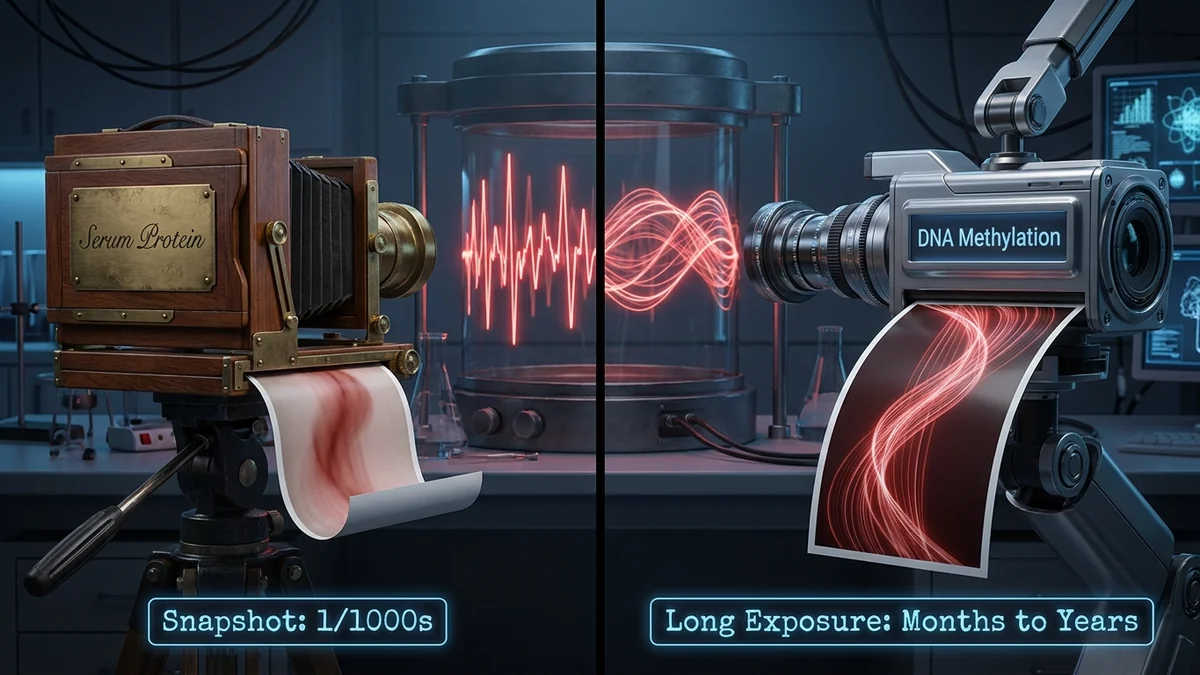 Long Exposure Principle: Serum snapshot vs DNA methylation long exposure